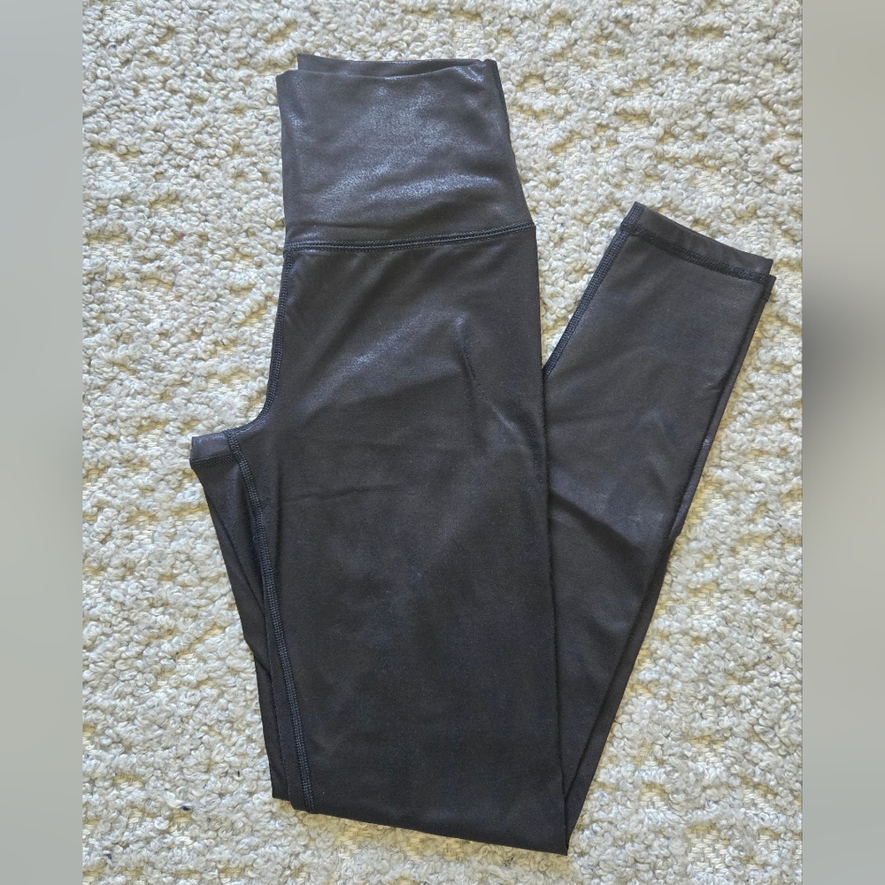 Aerie Black Textured Leggings